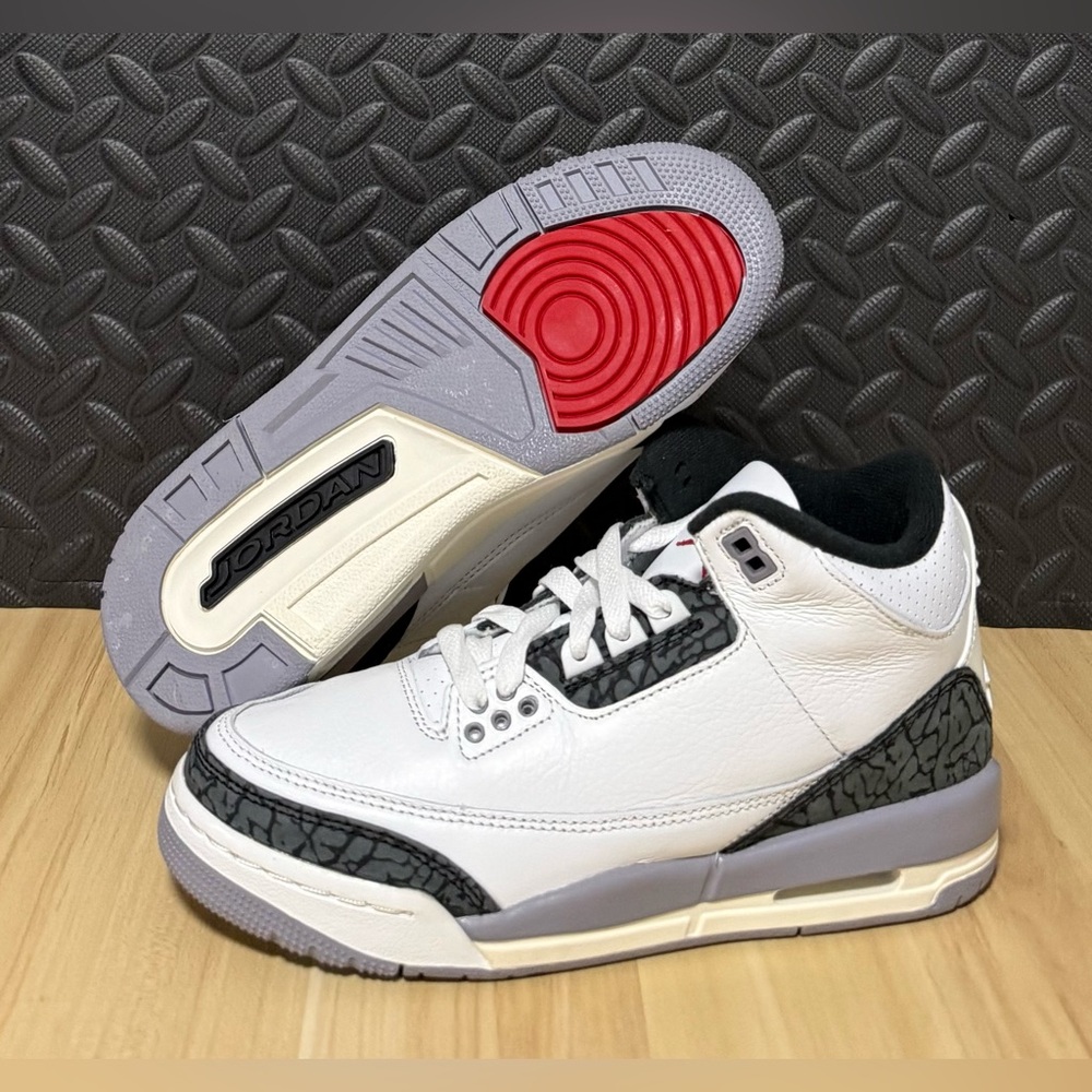 Air Jordan 3 Retro Cement Grey CT8532-106 GS Size 5Y Womens Size 6.5 (B‎ Grade)